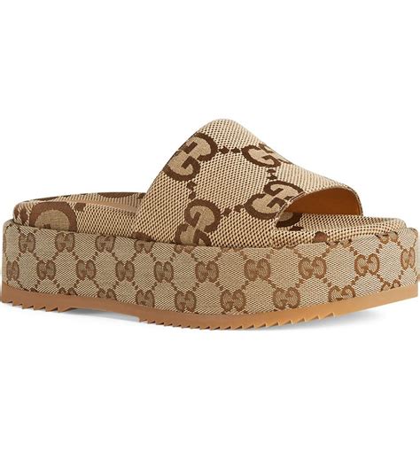 Logo Platform Slide Sandal 